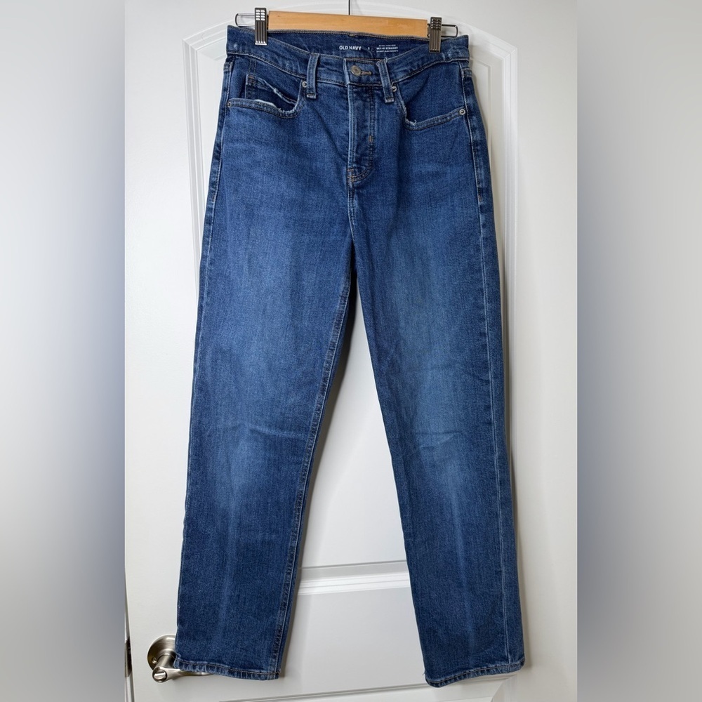 Women’s EXTRA HIGH-RISE SKY-HI‎ Straight Blue Jeans Sz 2